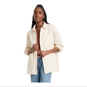 Target white utility jacket